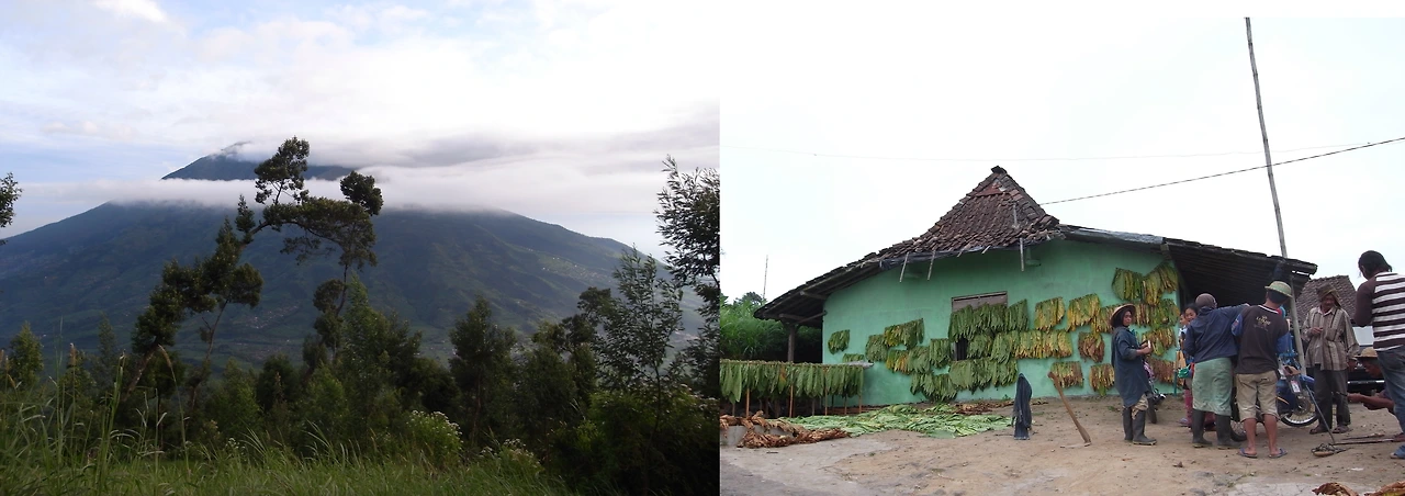 구름에 싸인 메라피산.JPG