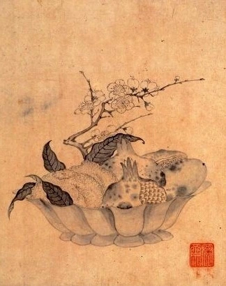 석류매옥도-윤두서.jfif