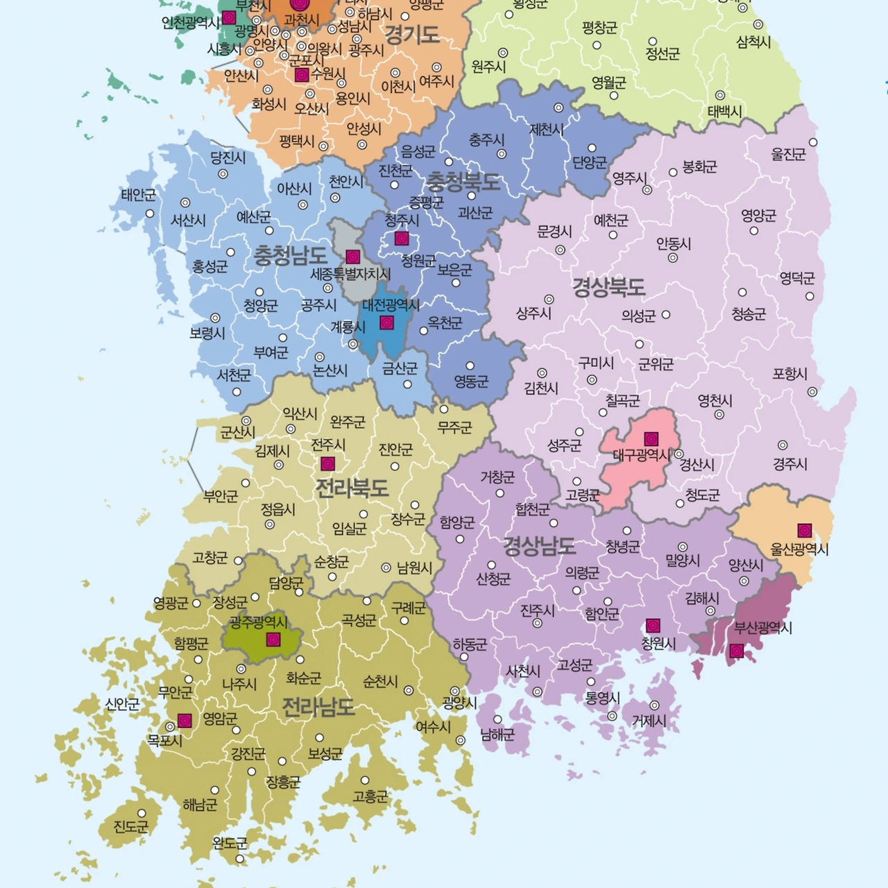 2013년 기준 대한민국 행정구역_져니쌤과 함께 하는 역사 정복.jpeg