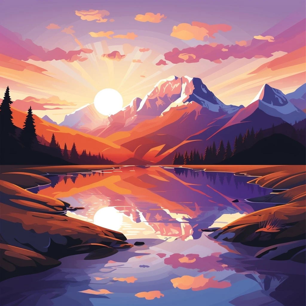 amorfati1566_Sunrise_Over_a_Serene_Mountain_Landscape_Illustrat_ce0c31a2-e468-4cf6-81d2-59e9f2a3544d.jpeg