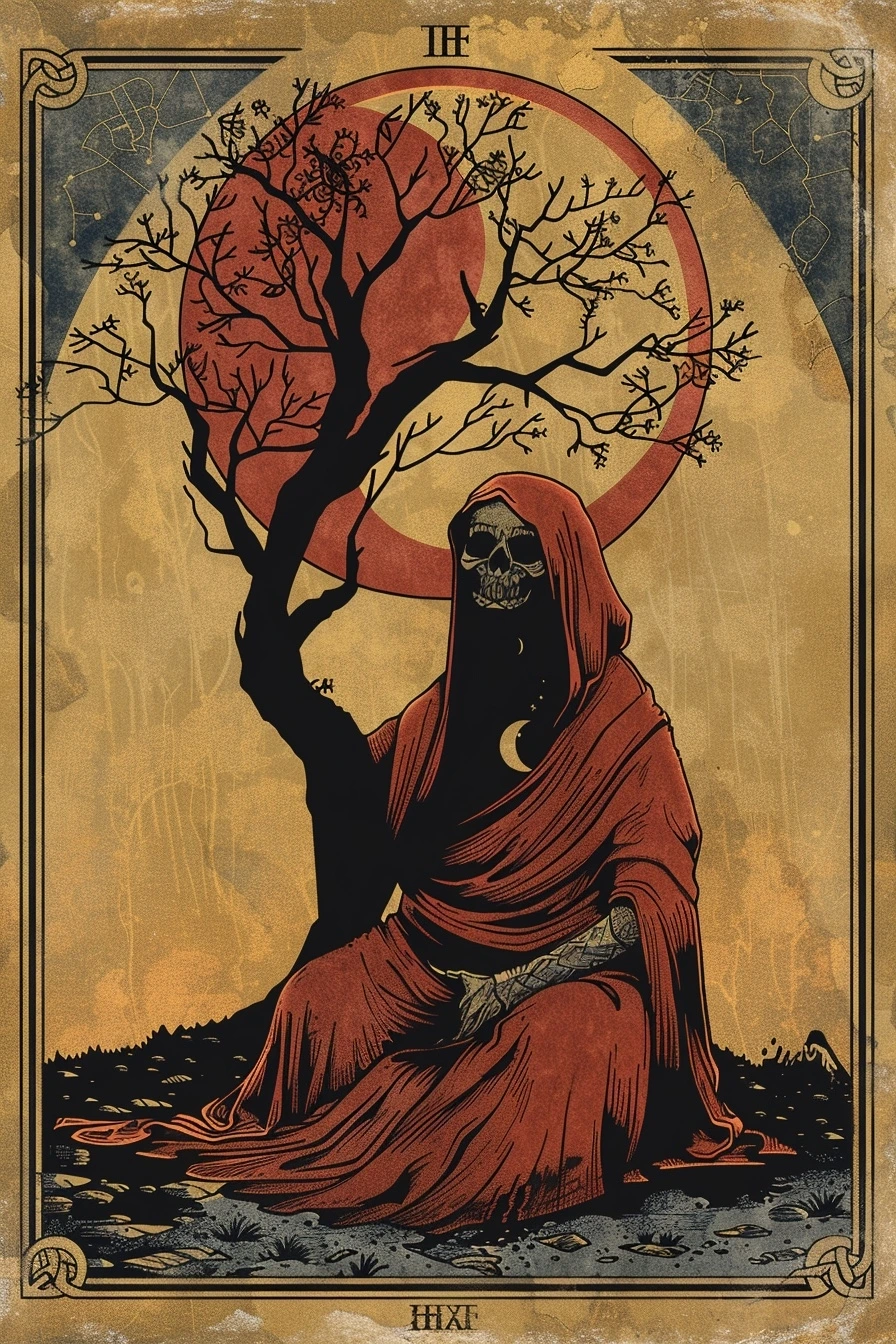 amorfati1566_Tarot_card_Major_Arcana_with_The_Hermit_Dystopia_24d1302a-313e-4651-bd71-b4cad125775f_0.jpeg