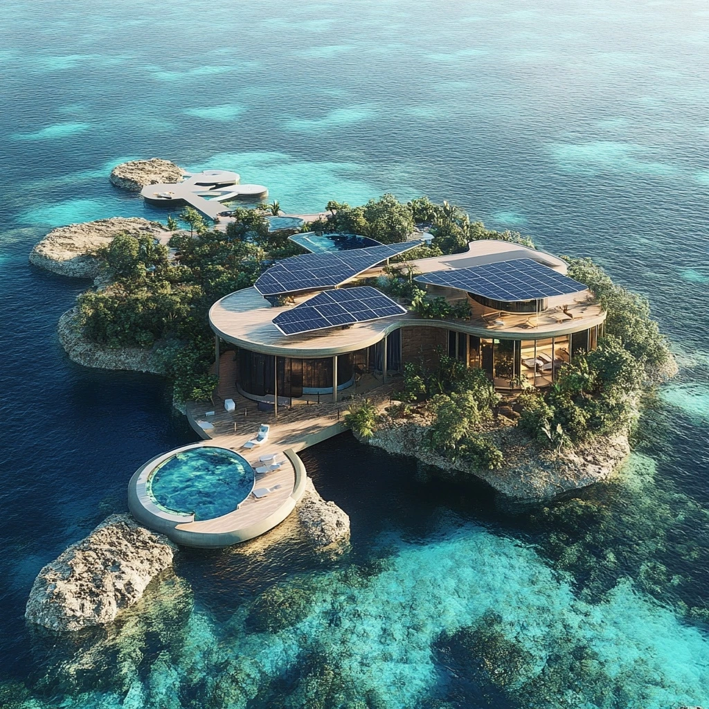 An_eco-friendly_resort_floating_on_the_sea_with__c6d244df-9c05-457d-9dcc-e873b666dbdf_0.jpeg