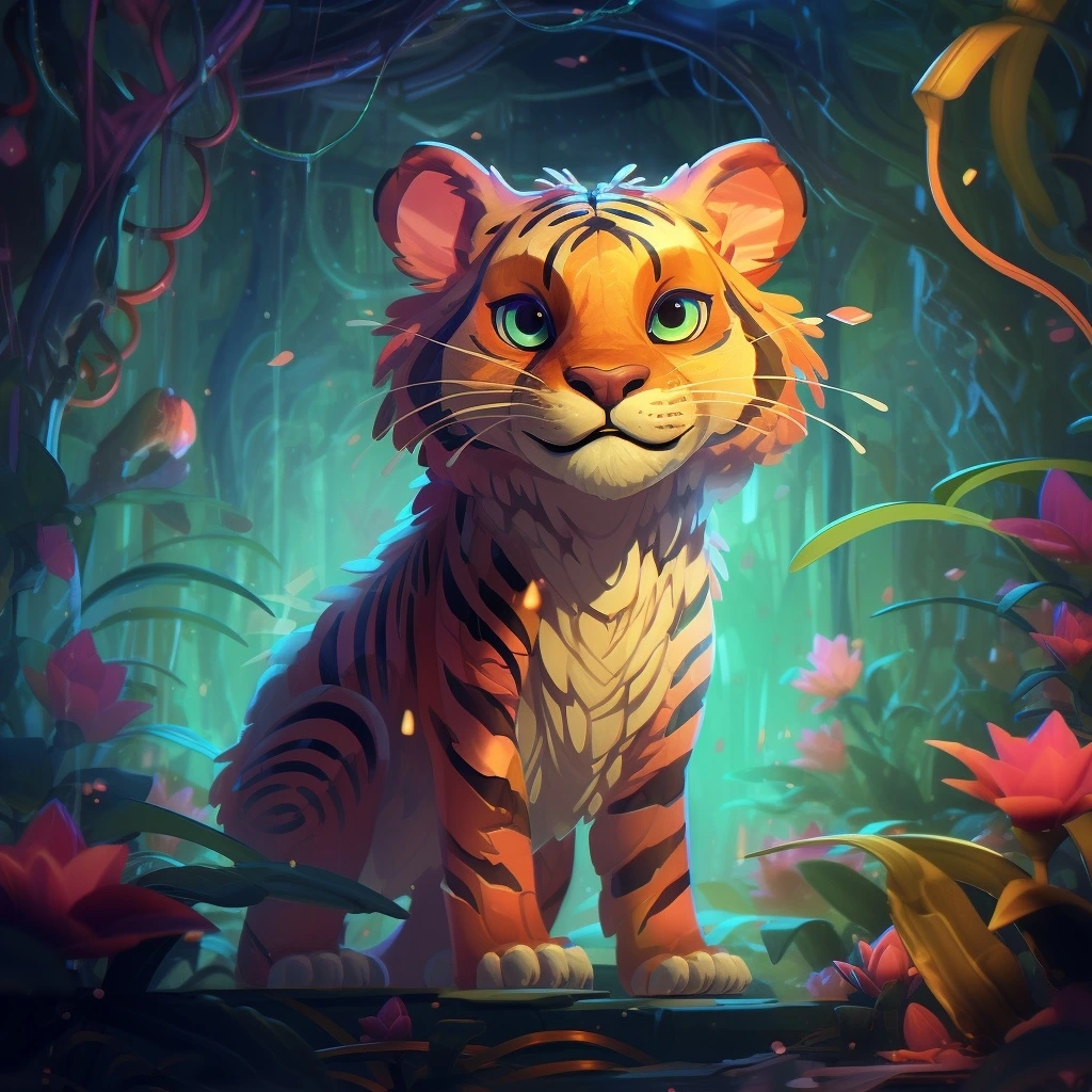 amorfati1566_A_whimsical_tiger_character_in_a_cartoonish_exagge_e0d325d1-0459-41cb-97e5-1d93fc88afe3.jpeg