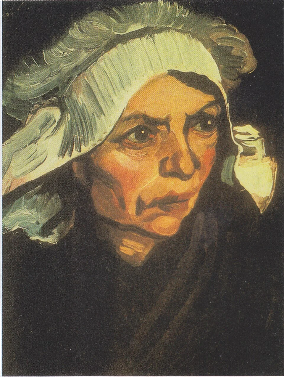 1885 Mar Head of a Peasant woman with white hood.jpeg