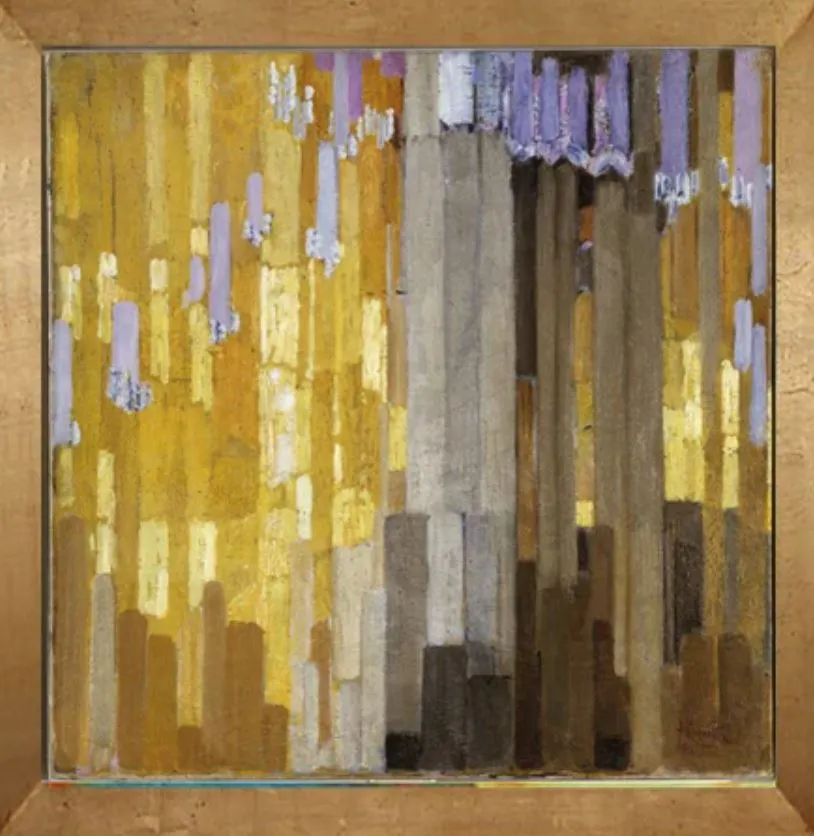 Arrangement of Yellow and Grey Vertical Lines.JPG