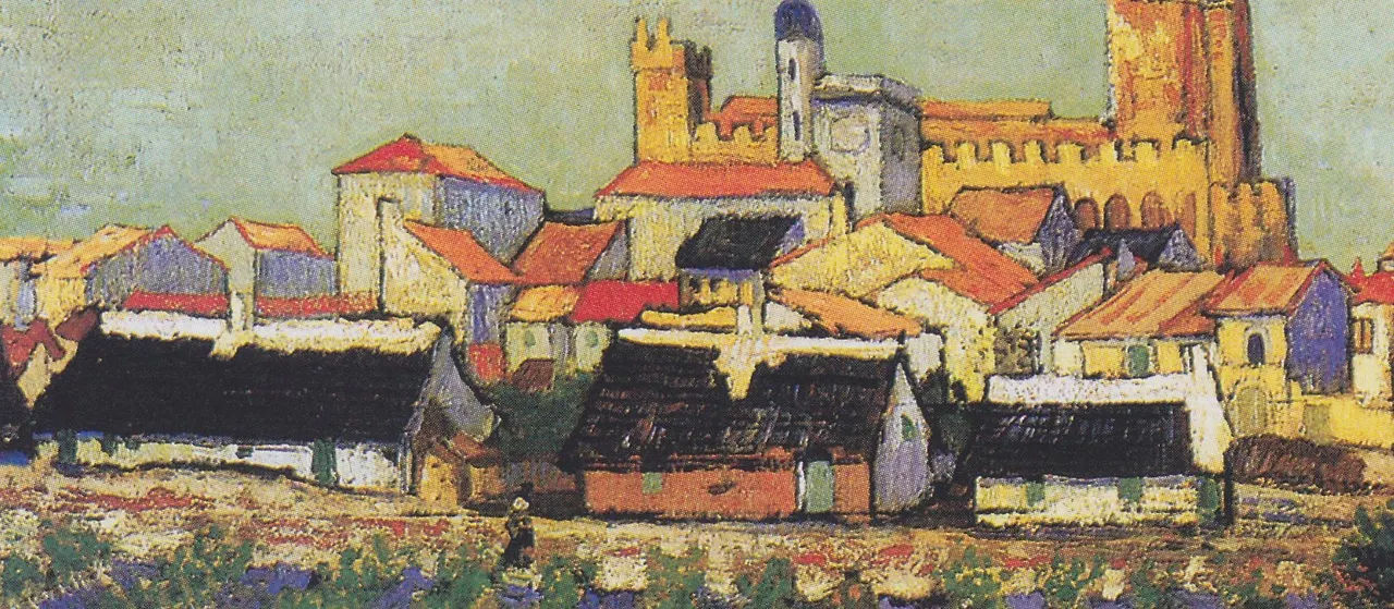 View of Saintes Maries de la Mer 1888 - Zoom in Rear.JPG