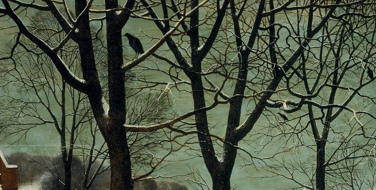 상단 - 눈속 사냥꾼 - 까마귀와 나무가지.JPG