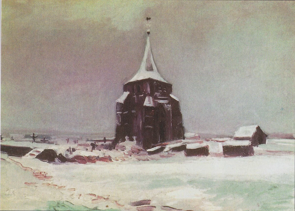 1885 The old cemetery-tower in Nuenen in the Snow Storm.jpeg