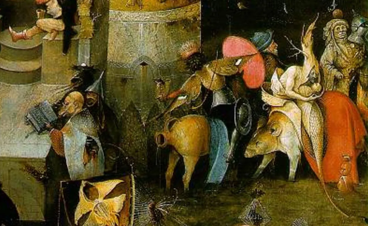 우측 중앙 - 기묘한 건물, 여인 사람들, 나무 사람 2,.JPG