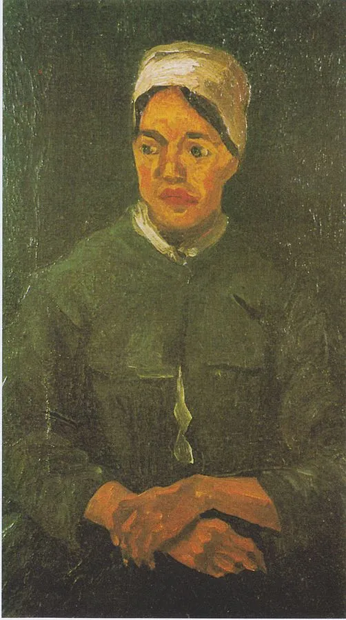 1885 Feb Sitting Peasant woman, with folded hands.jpeg