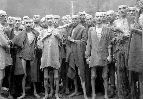 아우슈비츠 해방 당시 생존자들.jfif