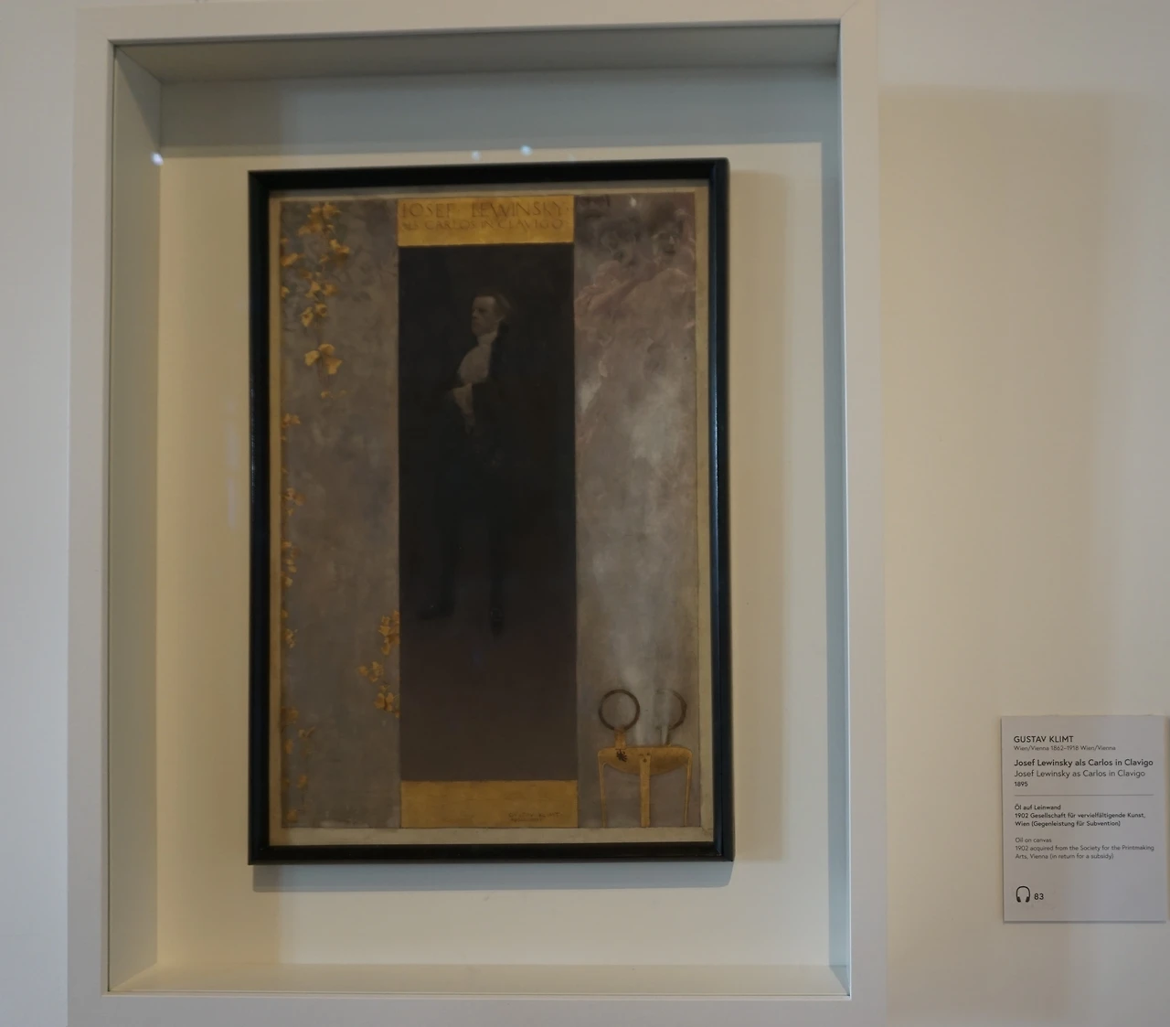 벨베데레 클림트 josef lewinsky as carlos in clavigo .JPG