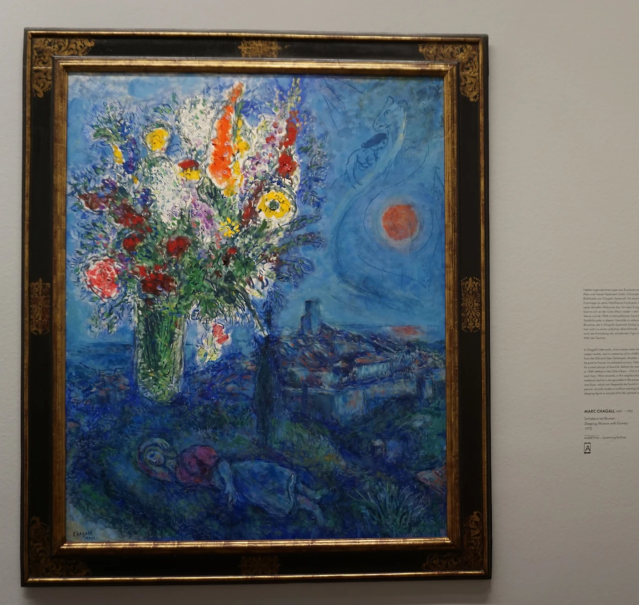 샤갈 sleeping woman with flowers.JPG