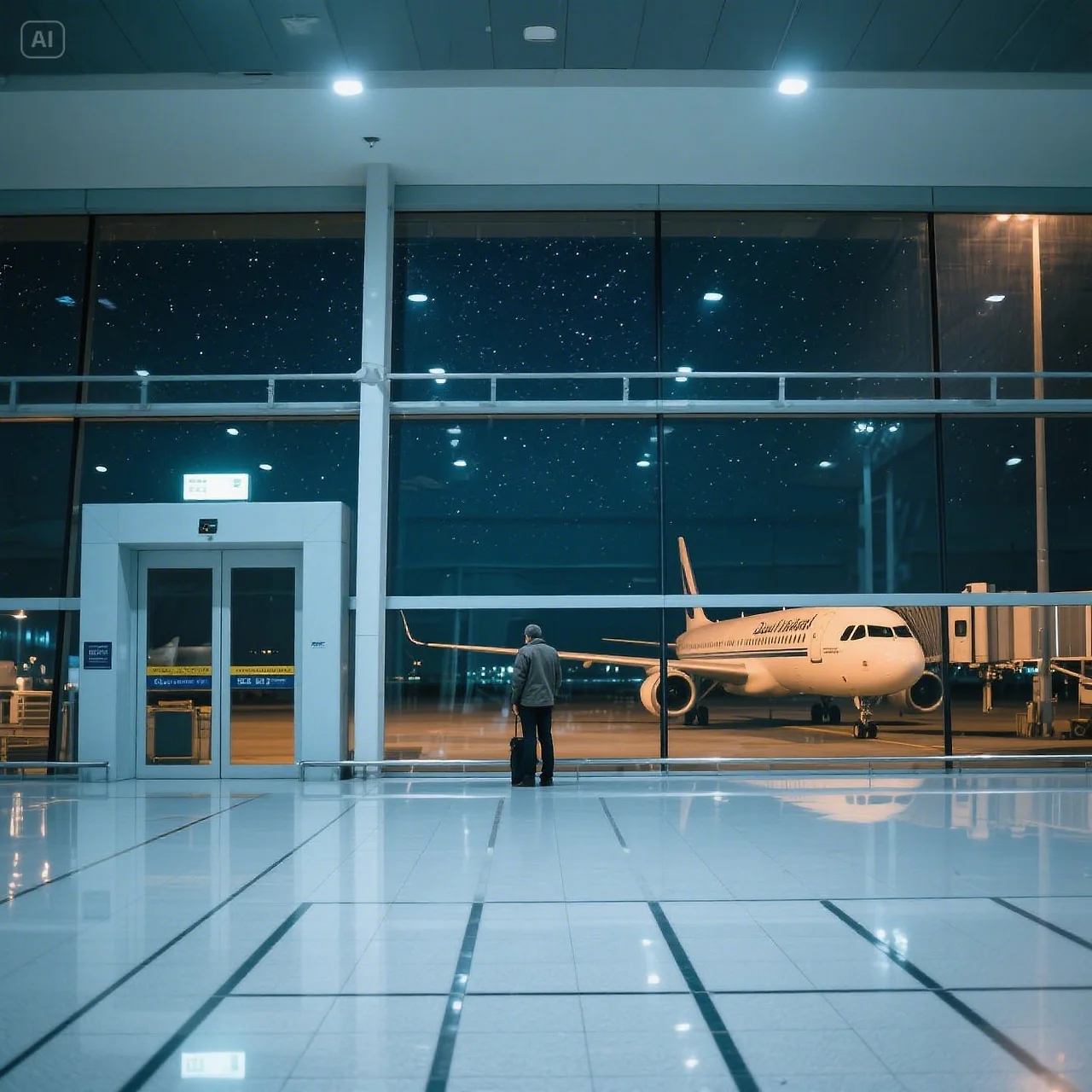 jimeng-2025-05-28-934-“A quiet scene inside Dubai International Airport at night, a lone traveler wa....jpeg