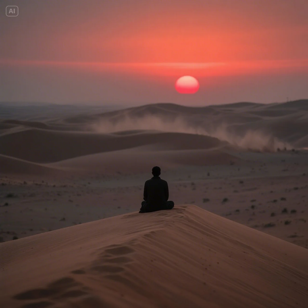 jimeng-2025-05-28-946-“A person sitting alone on a high dune in the Liwa Desert at dusk, watching th....jpeg