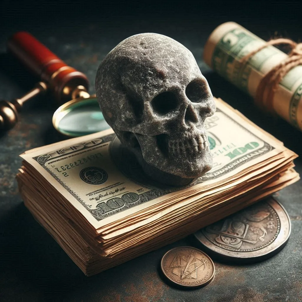 지폐 뭉치와 해골.jfif