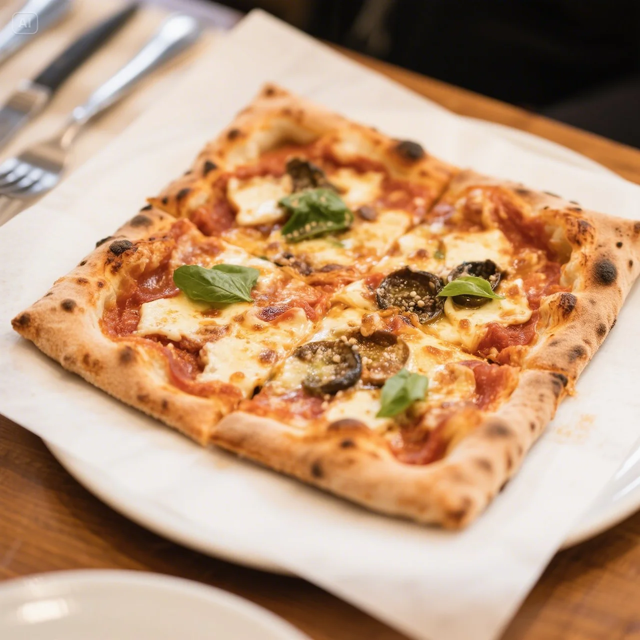 dreamina-2025-08-03-2530-A square-style Roman pizza known as 'piz....jpeg