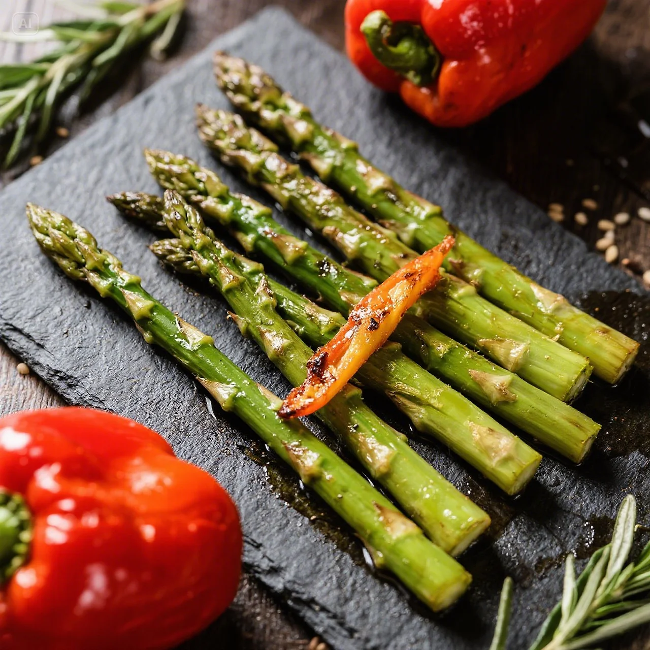 dreamina-2025-07-11-6306-Grilled asparagus or paprika.jpeg