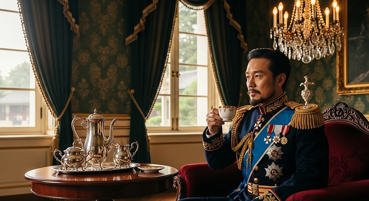 고종이 커피를 마시던 모습.jpeg