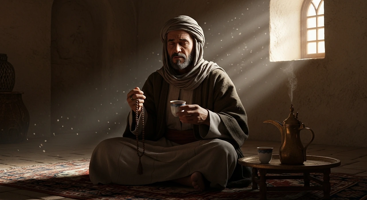 커피를 마시는 수도승.jpeg