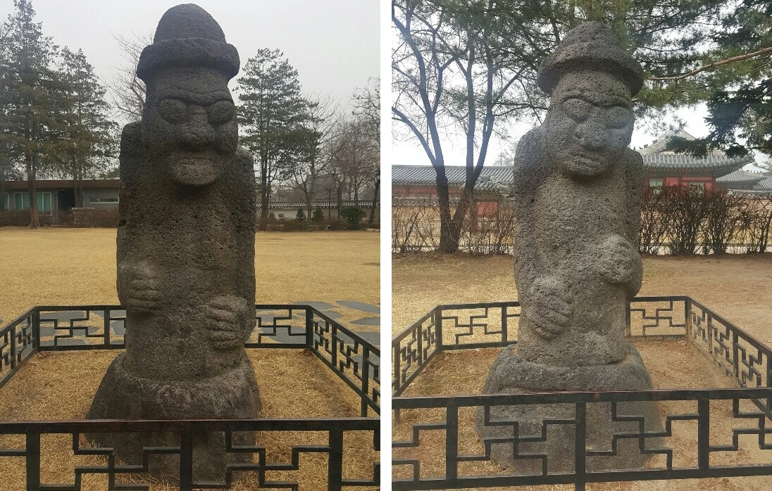 101 1967년 한국민속관 개관 이전 돌하르방 2기 .jpeg
