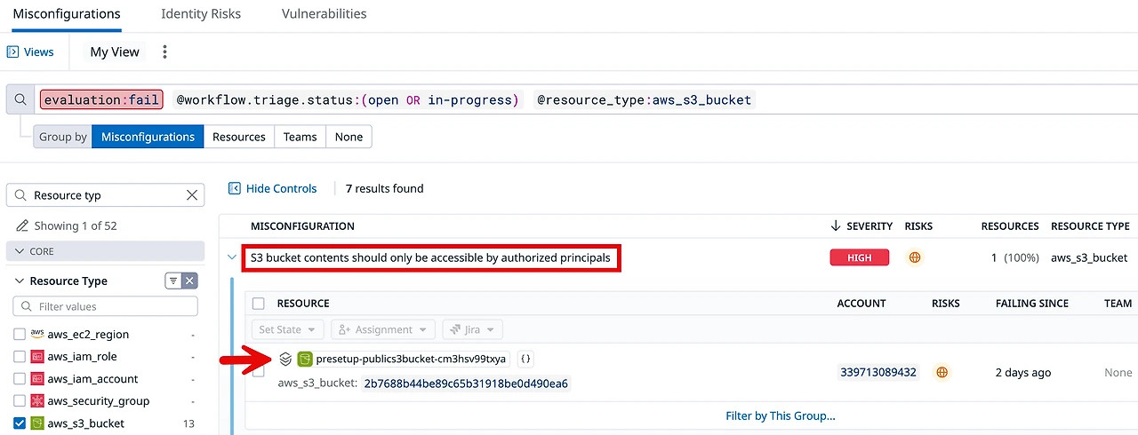 misconfiguration.png?Key-Pair-Id=K36Q2WVO3JP7QD&Policy=eyJTdGF0ZW1lbnQiOlt7IlJlc291cmNlIjoiaHR0cHM6Ly9zdGF0aWMudXMtZWFzdC0xLnByb2Qud29ya3Nob3BzLmF3cy81ZTE4NzE3NS1hMGNhLTRlNGQtOGViNy1jZmU0MWFjYTBhN2IvKiIsIkNvbmRpdGlvbiI6eyJEYXRlTGVzc1RoYW4iOnsiQVdTOkVwb2NoVGltZSI6MTc1NzQ3NjkxNX19fV19&Signature=iLKOOmDiqkPI56H-hp4iiQH%7E9G6nZ7ns-p96jpse4%7EmLABQQm4QdR0sItrqEio%7EQ6646VK2cB3TS-2QFaeip15hxul9Y63MQABcLhSvRgFOpSE3lR0xM6nR5MBiuiMj7v-BMuGTqD%7EcIN-JYNnXiwk%7Eac5t-6xc-i2w-DFQisTPOjQXnatwhPmK4nvOYHaQNZjyHGbyxSu1KpD7AjDDIGV6G0q-jBfigkYTEY1%7EKbd5TfSZLDHvZ3rgE%7EjmgFQGvgXM8IA-7sConyphvVaTAQZMSpt43ntHMk18M%7EOsMUIym8xnz5Si4lqtaIWMAUQFkNlf4vnJ8j-y7MW77cxaVBQ__