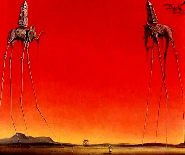The Elephants, Salvador Dali. 1948.jpg