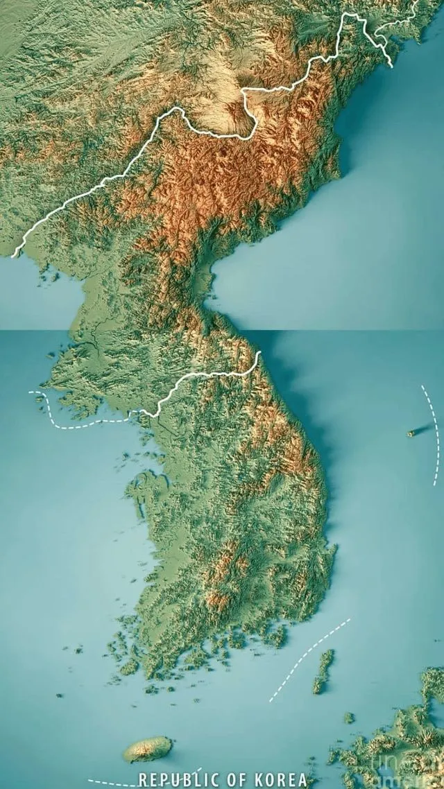 지형으로 보는 한반도.jfif