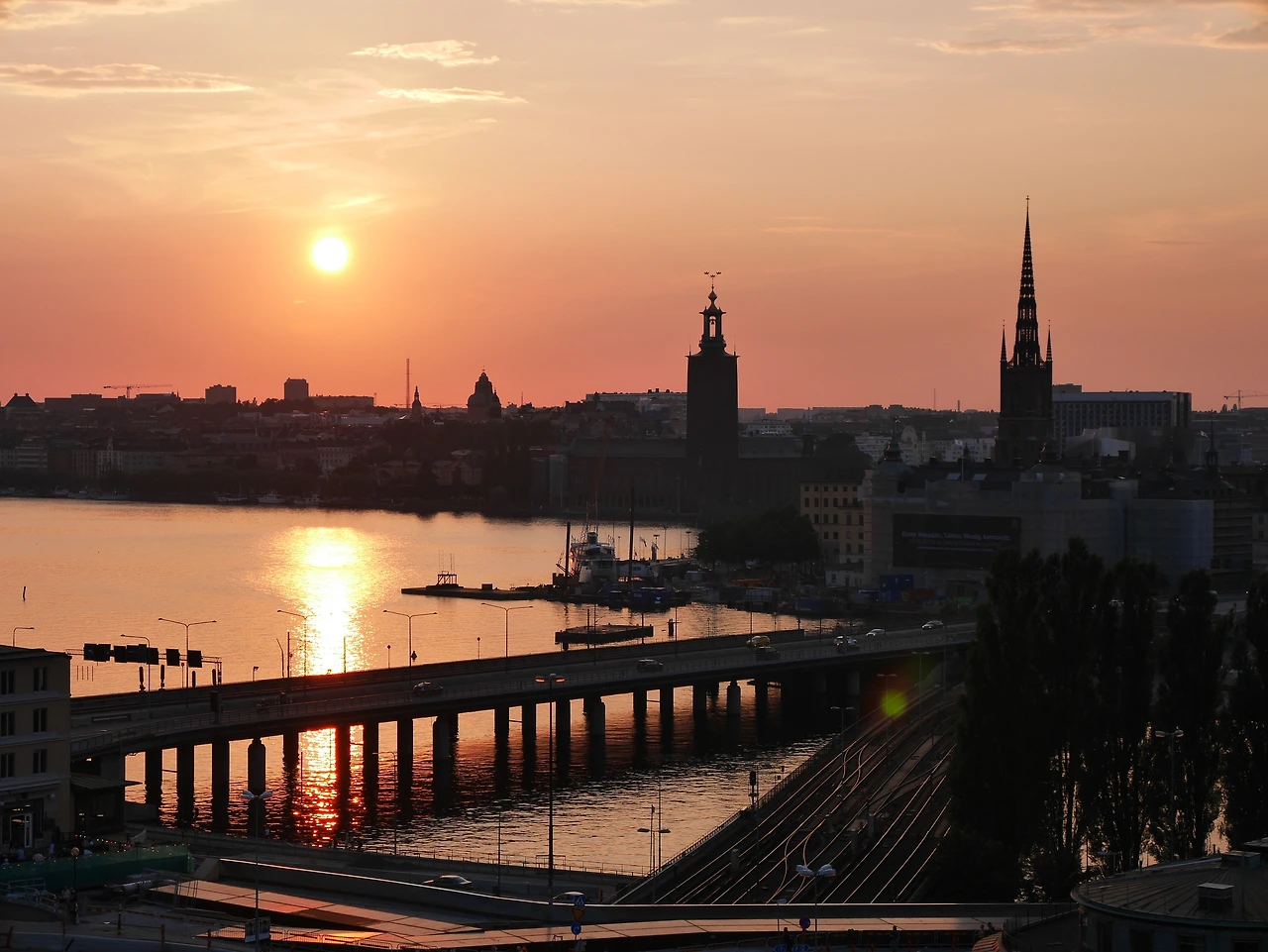 스톡홀름의 해질녘 모습.JPG