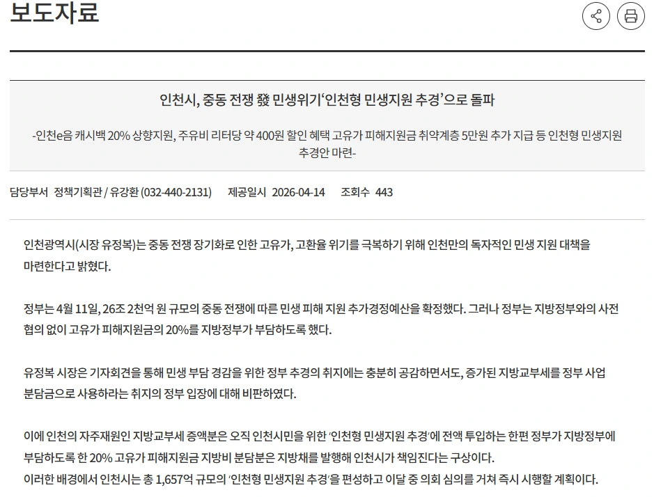 인천 민생지원금 3차 긴급복지 신청 방법, 대상 금액 지역 사용처.PNG