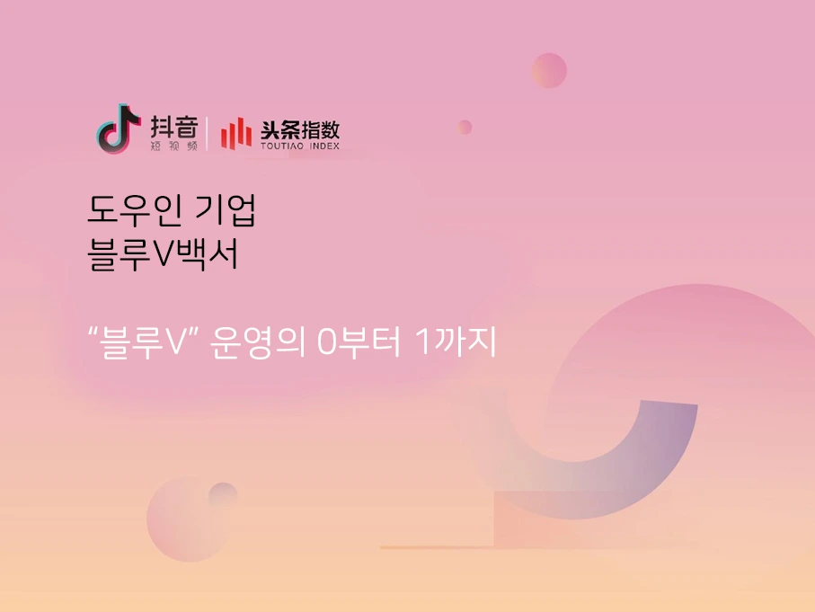 도우인(抖音) 기업 백서 첫 공개