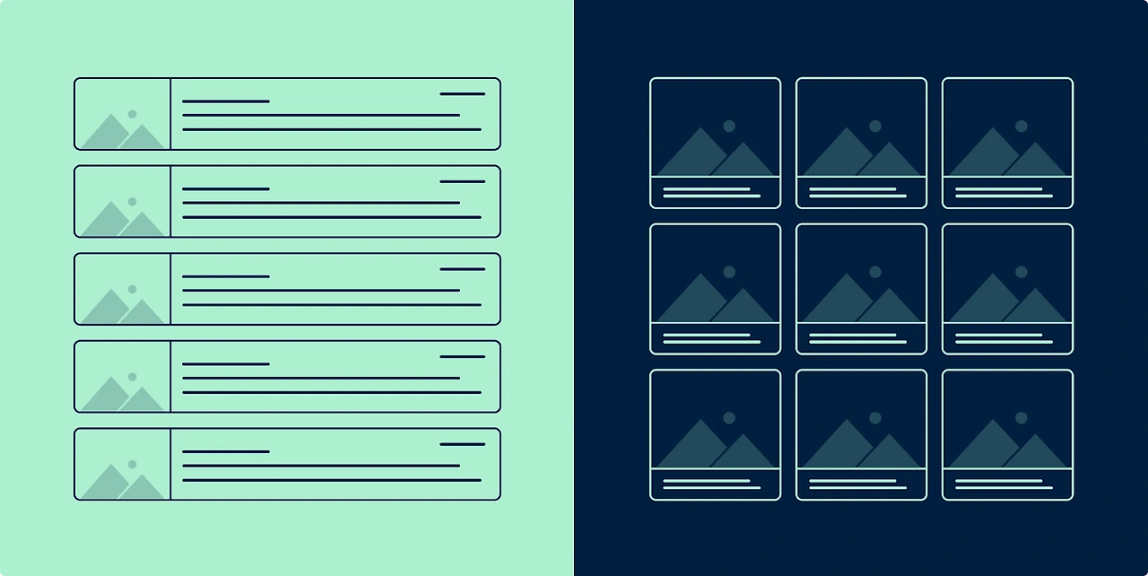UI 디자인 가이드 : List vs Grids