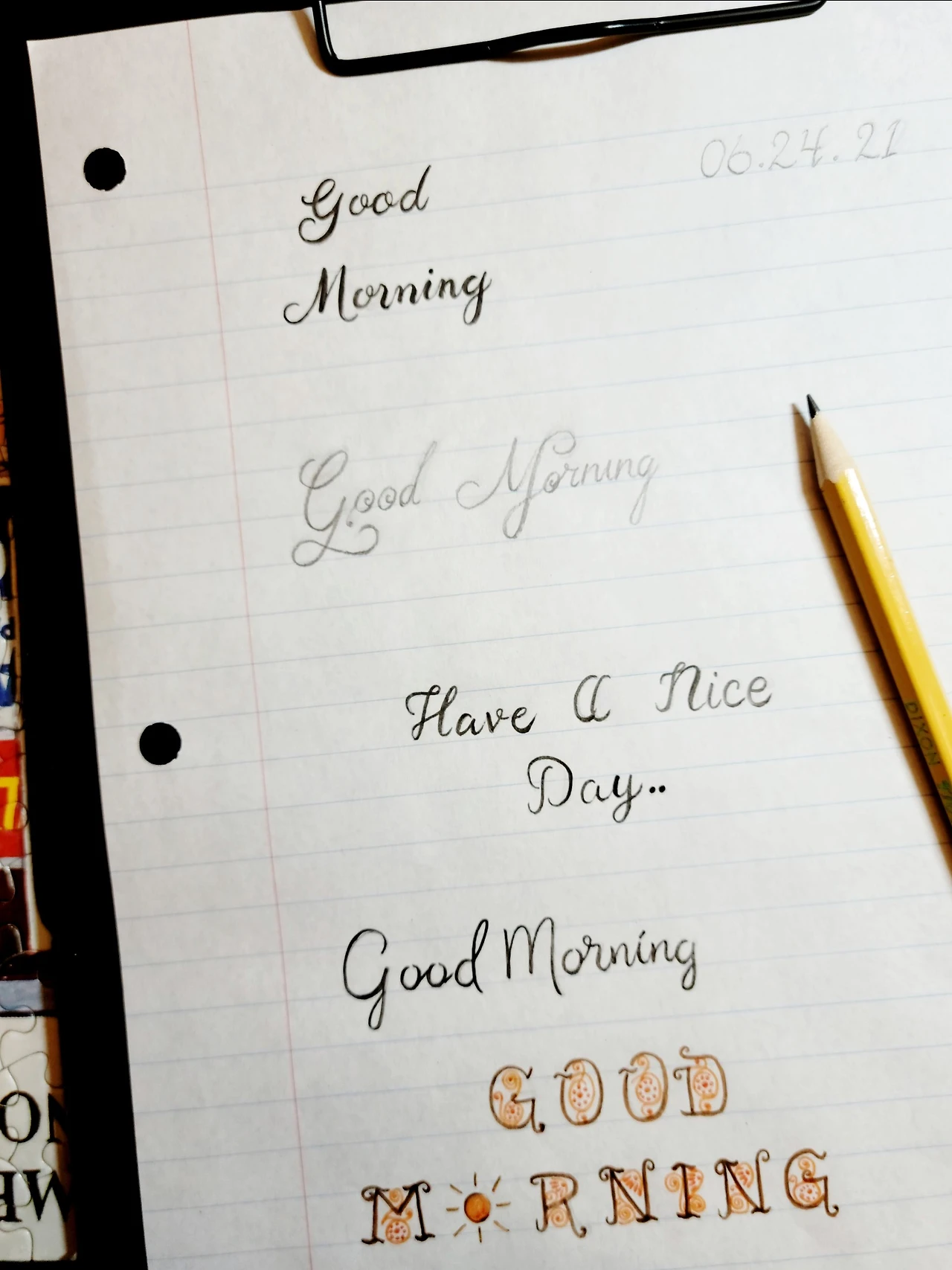 Hand Lettering° Good Moring!