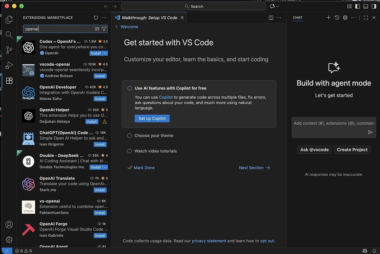 VS Code + Codex(코덱스) 셋팅