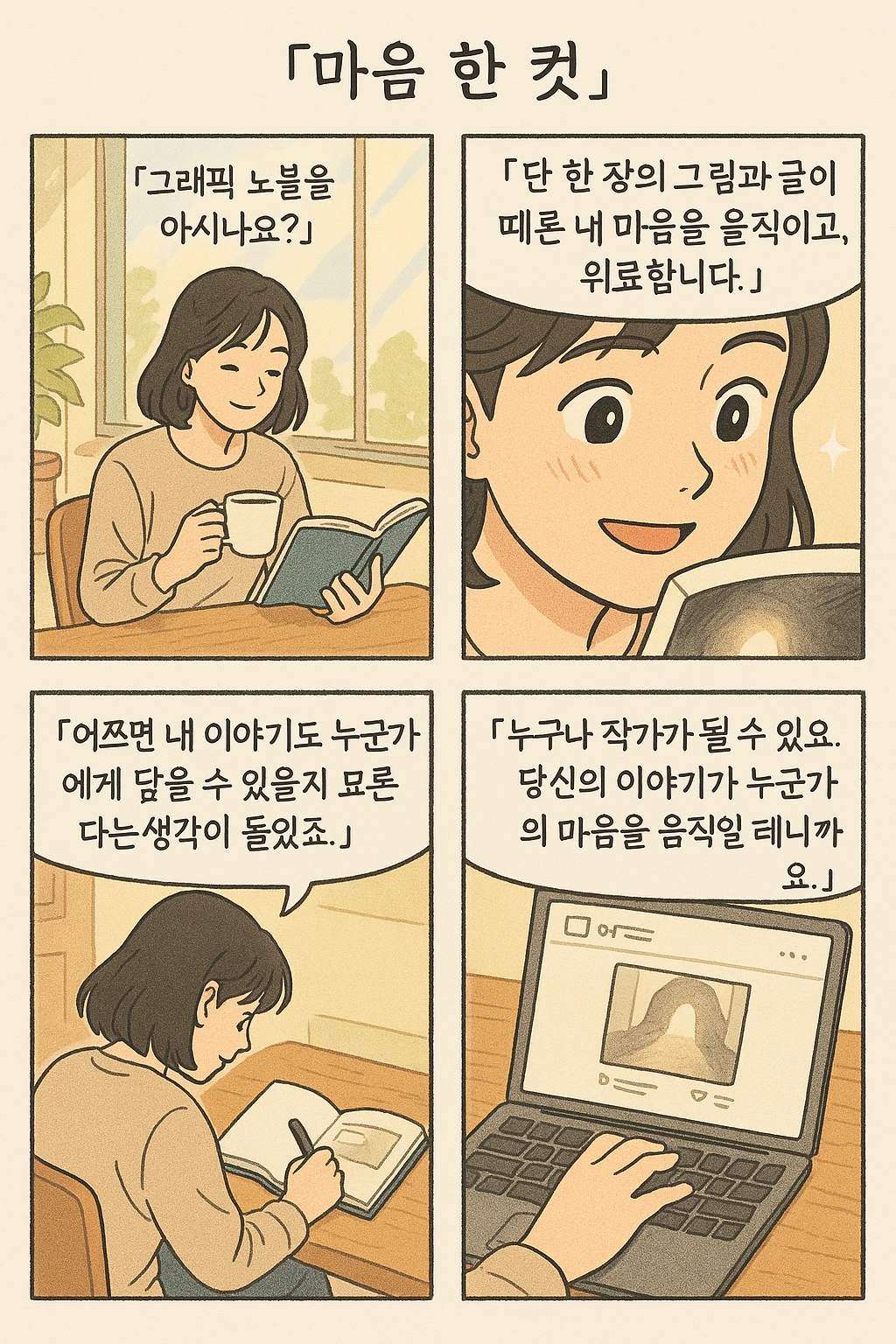 그래픽 노블, 당신의 이야기도 책이 될 수 있다