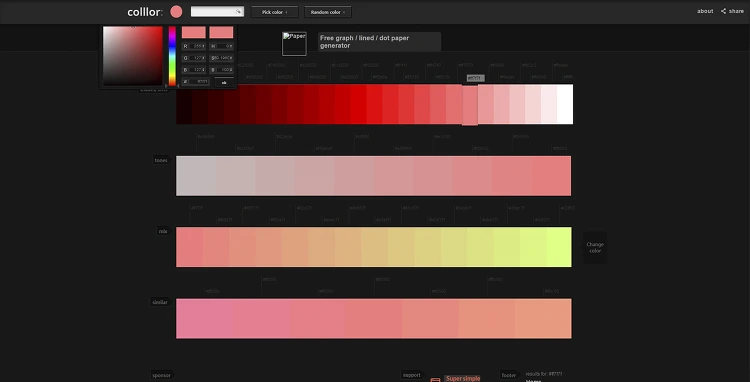 디자인 컬러를 위한 색상 조합 사이트!