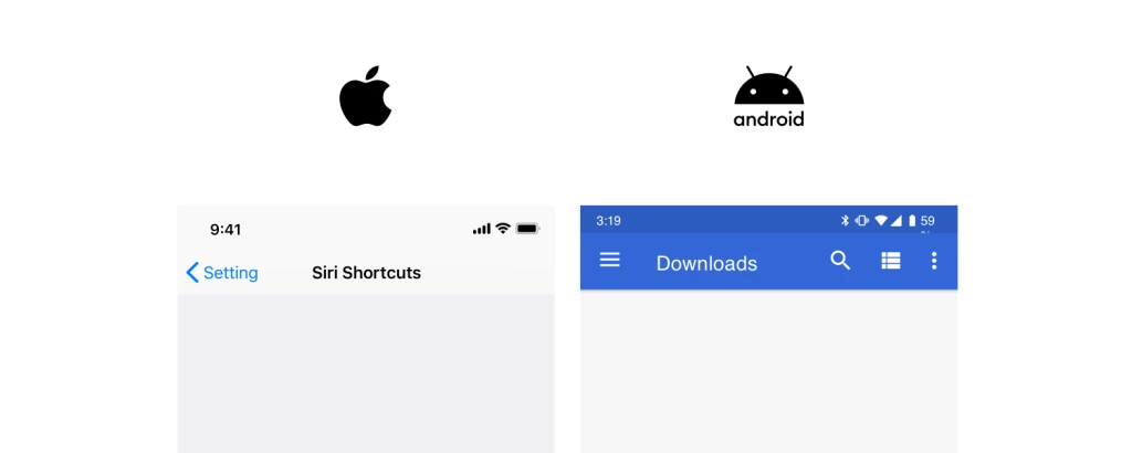 iOS & Android UI 차이