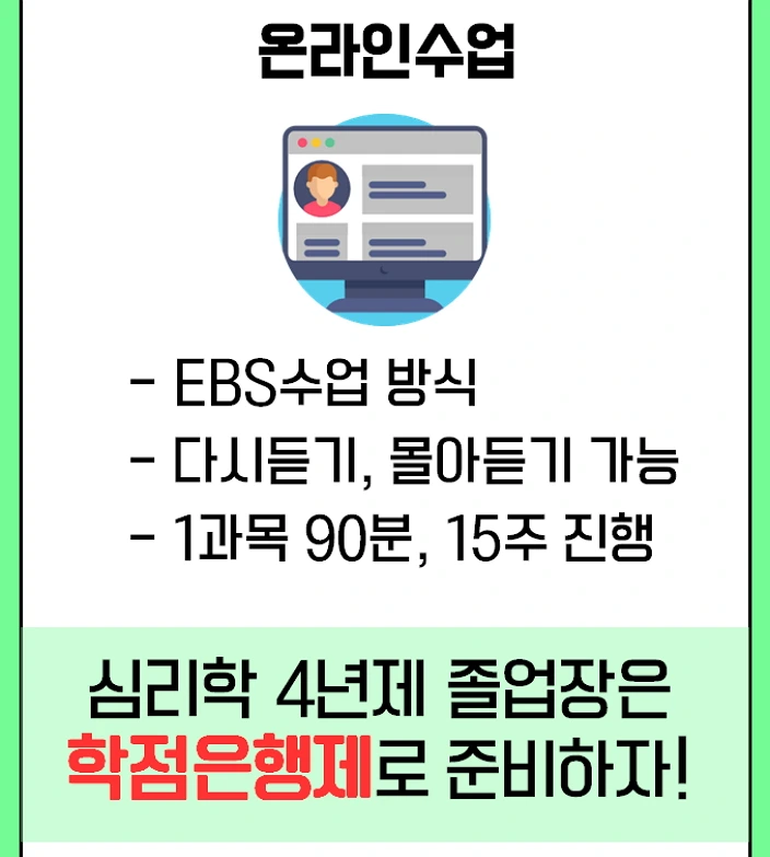 학점은행제 심리학 :전문상담사 청소년상담사 자격 갖추기