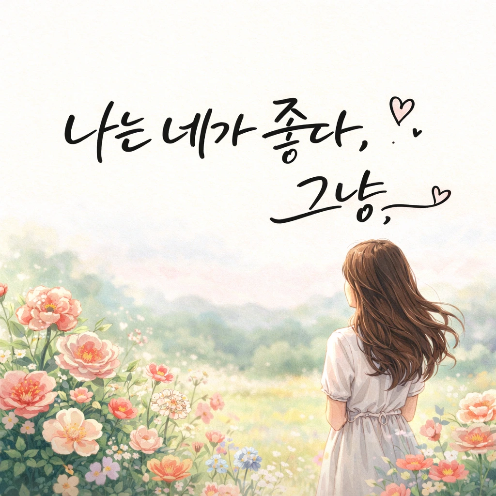 나는 네가 좋다 [캘리그라피 1]