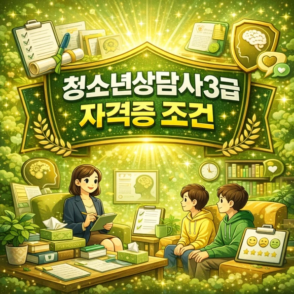 청소년상담사3급 자격증 조건 총 정리 — 비전공자 필독