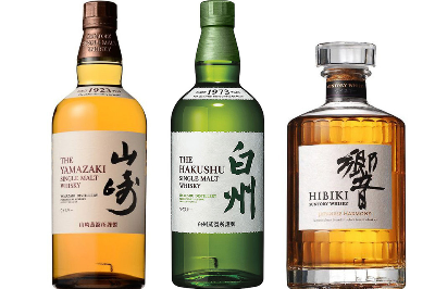 산토리 위스키 야마자키, 하쿠슈, 히비키  - 산토리 홈페이지 인용