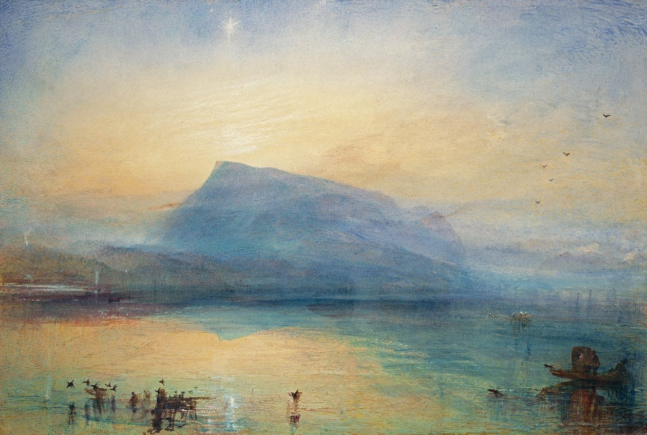 Joseph Mallord William Turner. The Blue Rigi: Lake of Lucerne - Sunrise, 1842.