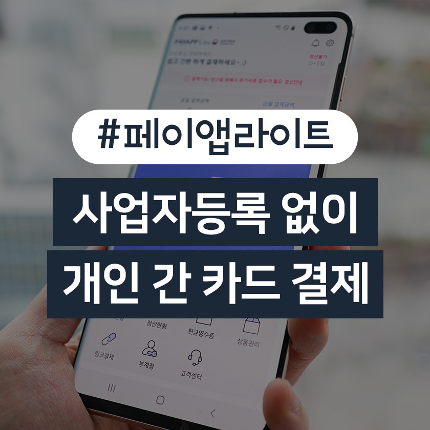 [페이앱 라이트] 사업자등록 없는 개인 간 카드 결제