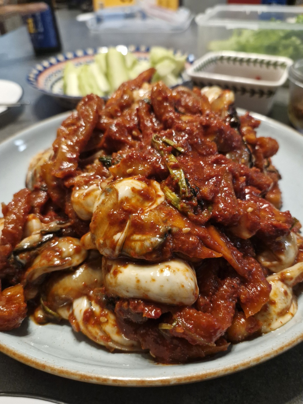 삼겹살에 굴보쌈