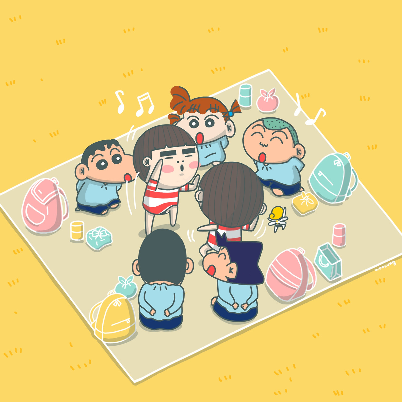 이 흥이 넘쳐나는 쌍둥이들은 뭘까요?