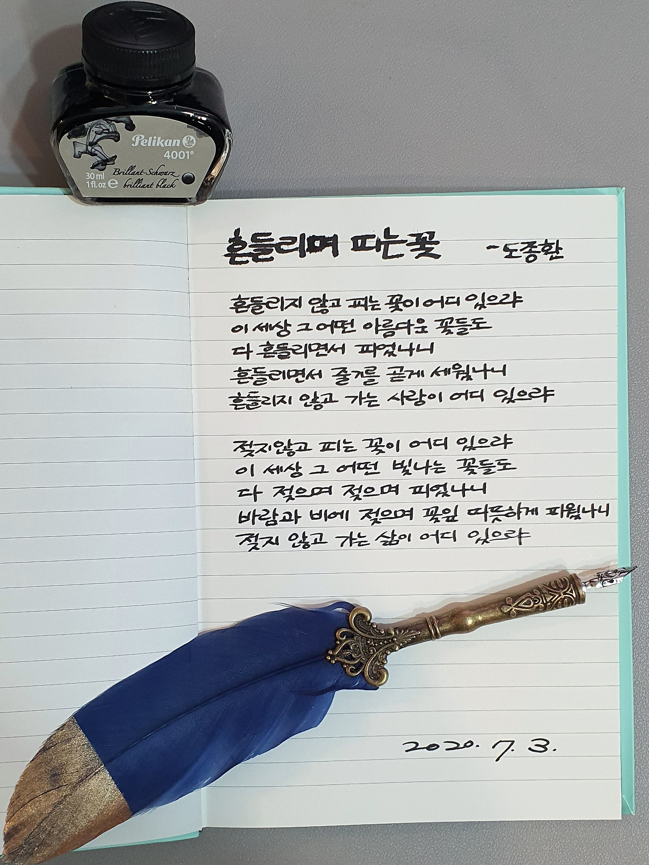 흔들리며 피는 꽃 - 도종환