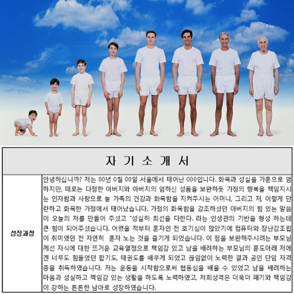 성장과정은 반드시 이렇게 쓰라!