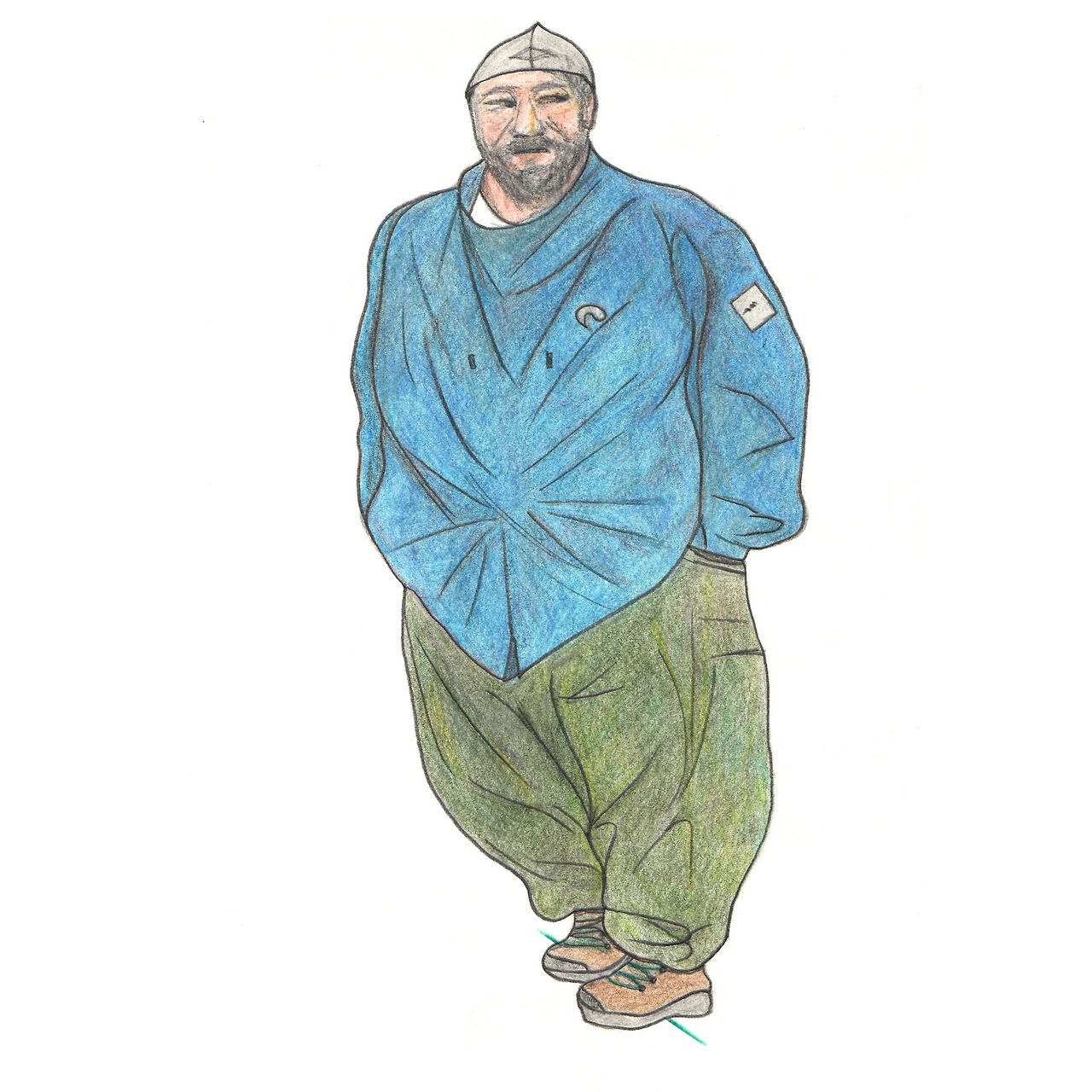 성심성의껏 지역 안내를 하는 떡집 아저씨