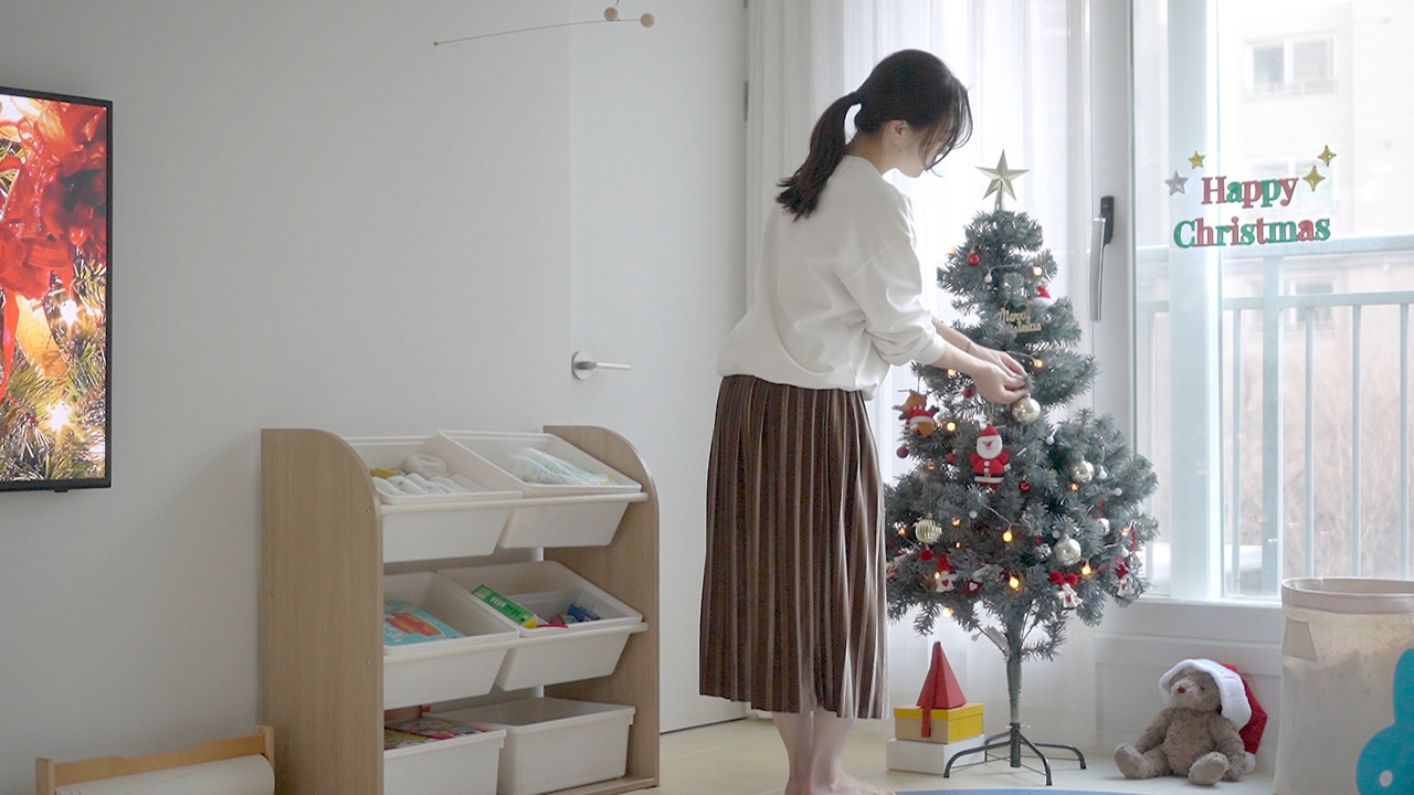 다이소 크리스마스 소품으로 연말 분위기 인테리어 하기
