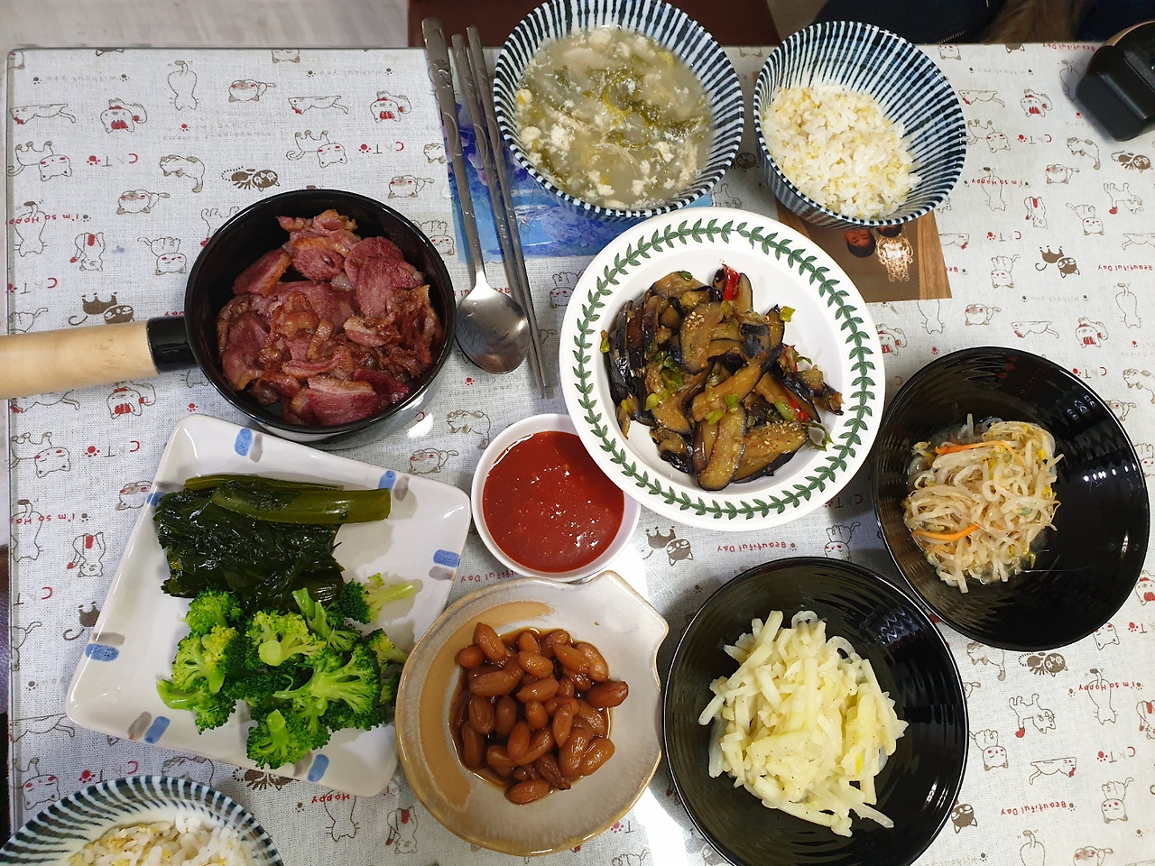 우리의 흔한 저녁 밥상